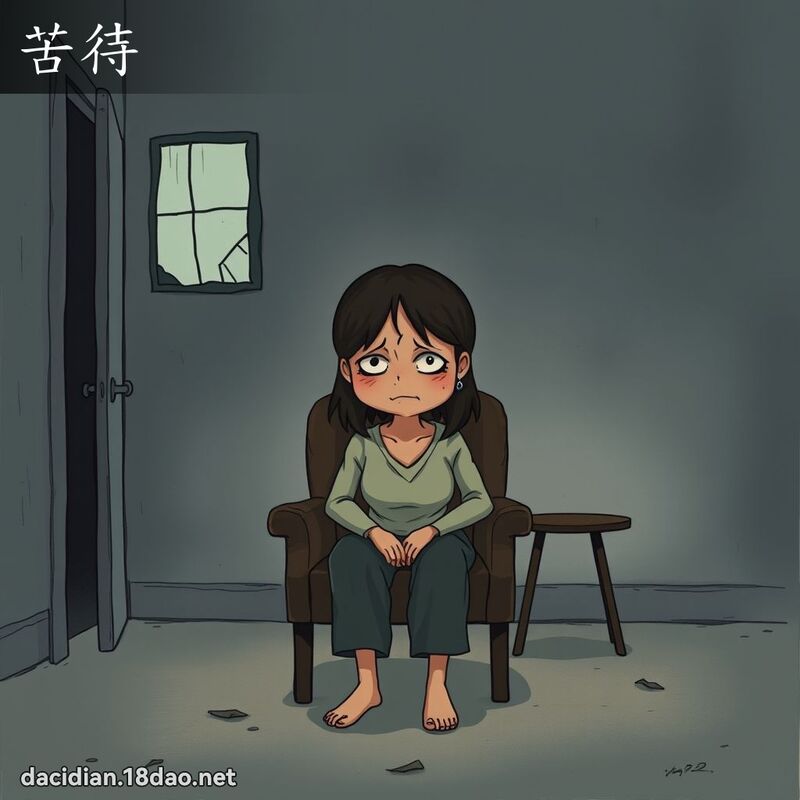 苦待 - 國語大辭典配圖