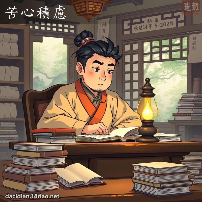 苦心積慮 - 國語大辭典配圖