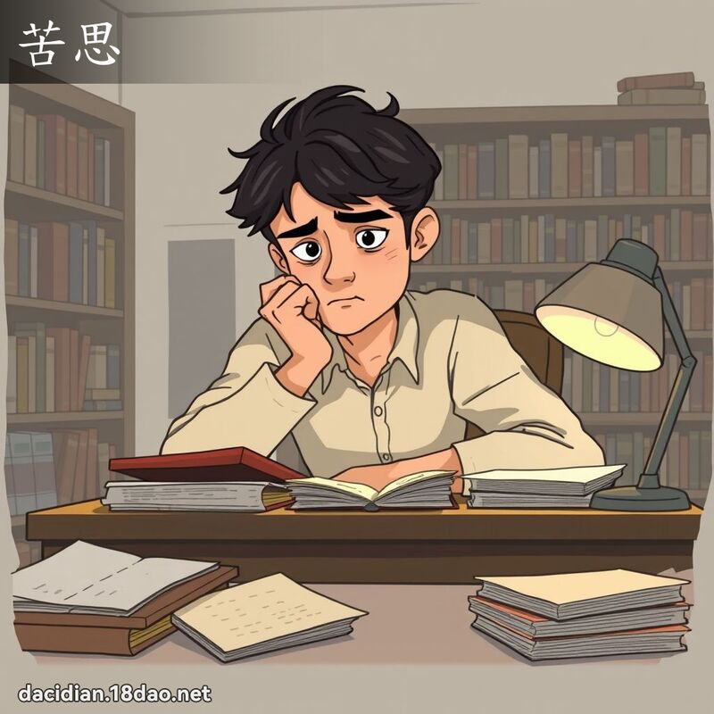 苦思 - 國語大辭典配圖