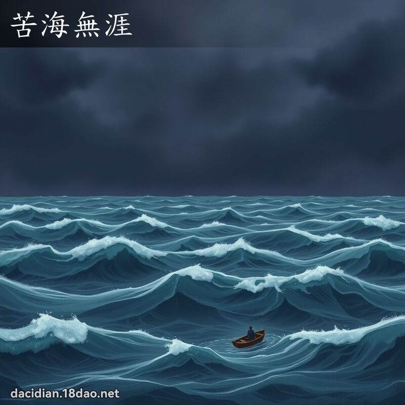 苦海无涯 - 国语大辞典配图