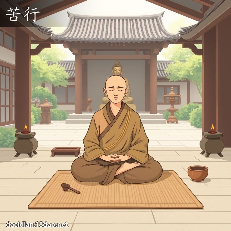 苦行 - 国语大辞典配图