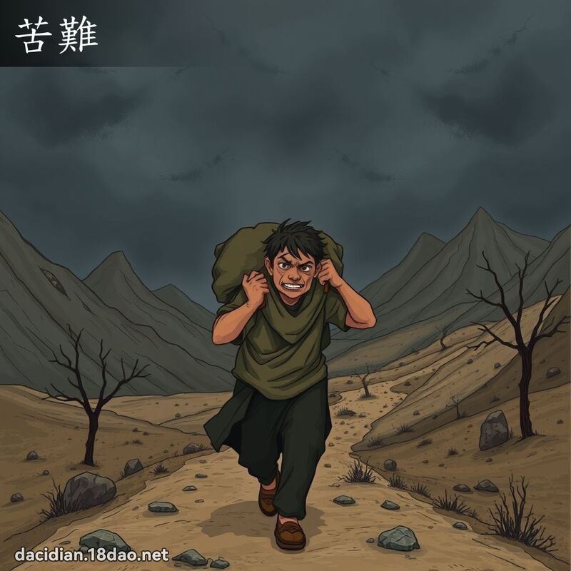 苦难 - 国语大辞典配图