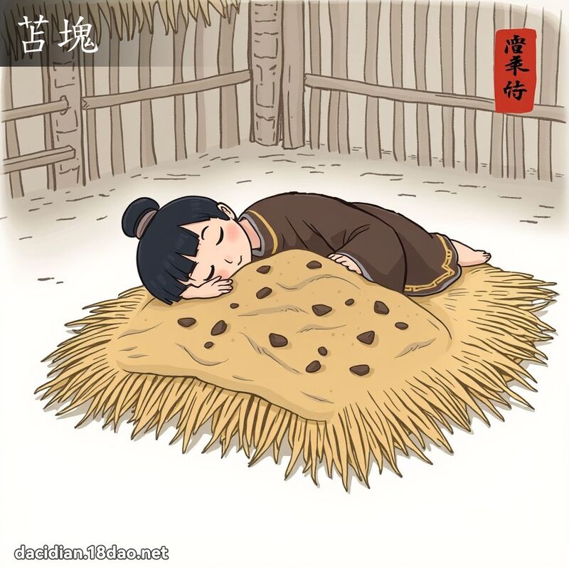 苫塊 - 國語大辭典配圖
