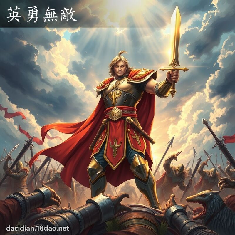 英勇無敵 - 國語大辭典配圖