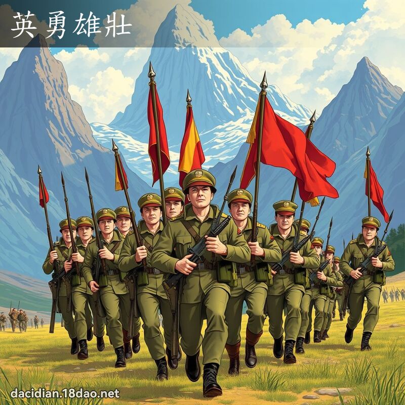 英勇雄壯 - 國語大辭典配圖