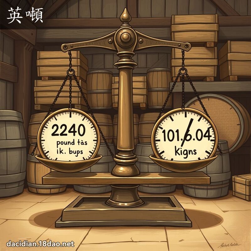 英吨 - 国语大辞典配图