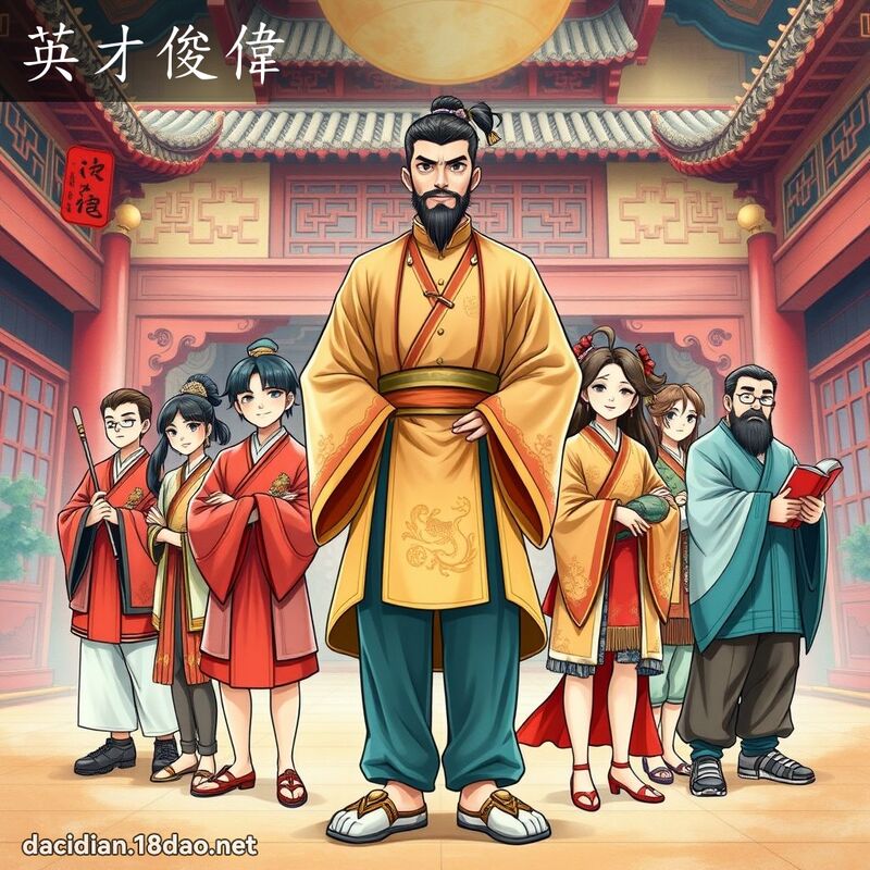 英才俊伟 - 国语大辞典配图