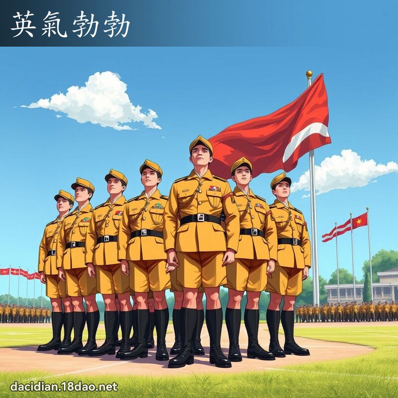 英气勃勃 - 国语大辞典配图