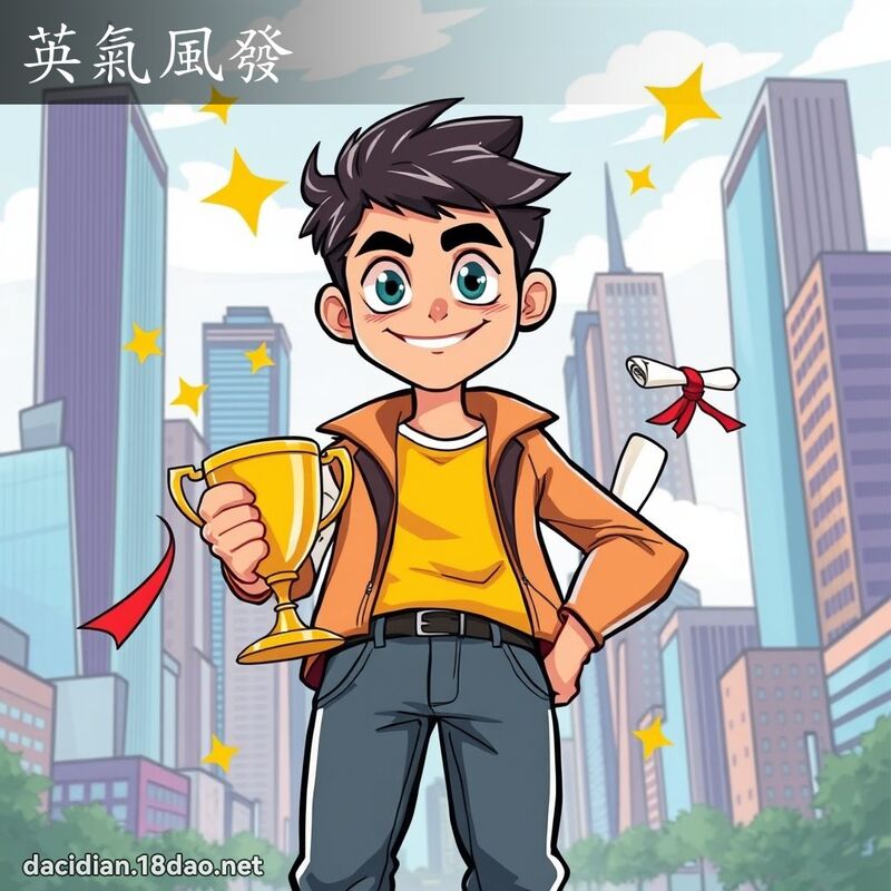 英气风发 - 国语大辞典配图