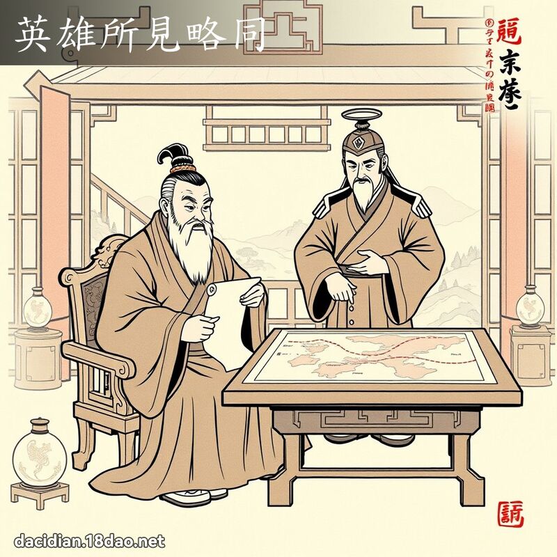 英雄所见略同 - 国语大辞典配图