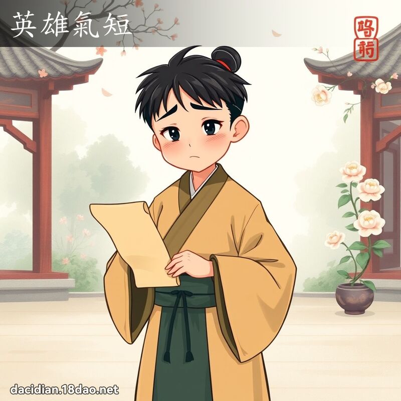 英雄氣短 - 國語大辭典配圖