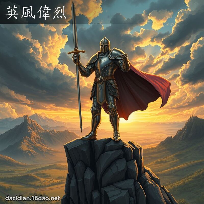 英風偉烈 - 國語大辭典配圖