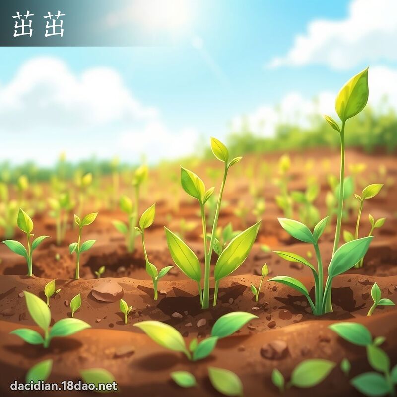 茁茁 - 国语大辞典配图