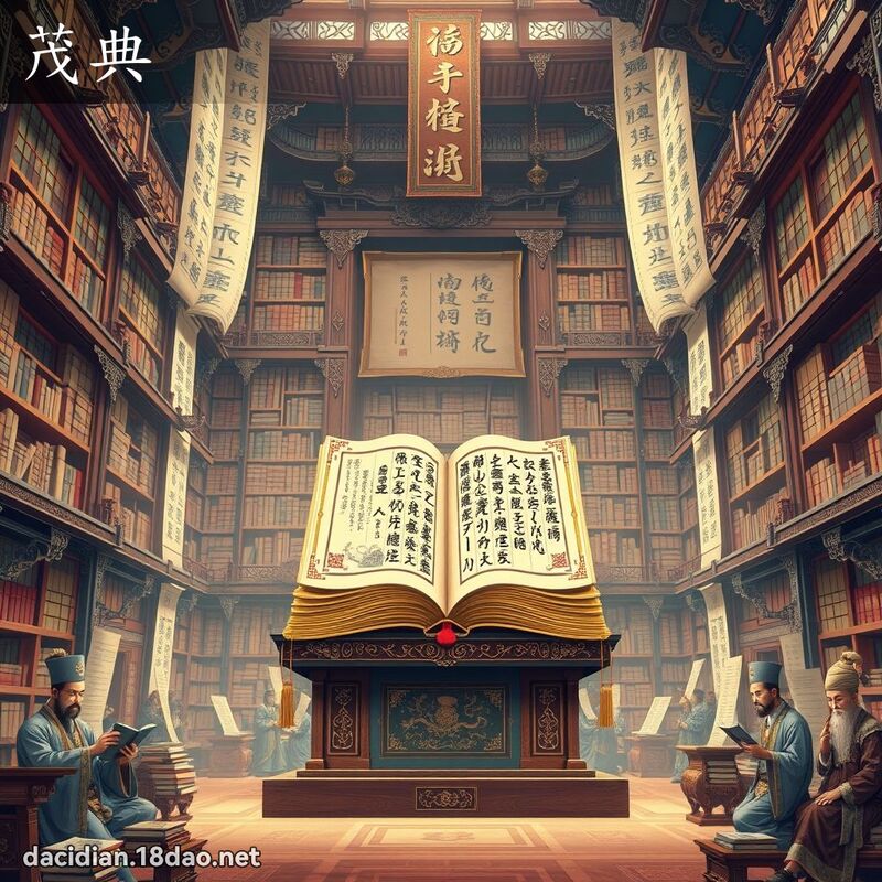 茂典 - 國語大辭典配圖