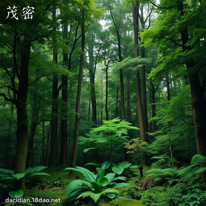 茂密 - 国语大辞典配图