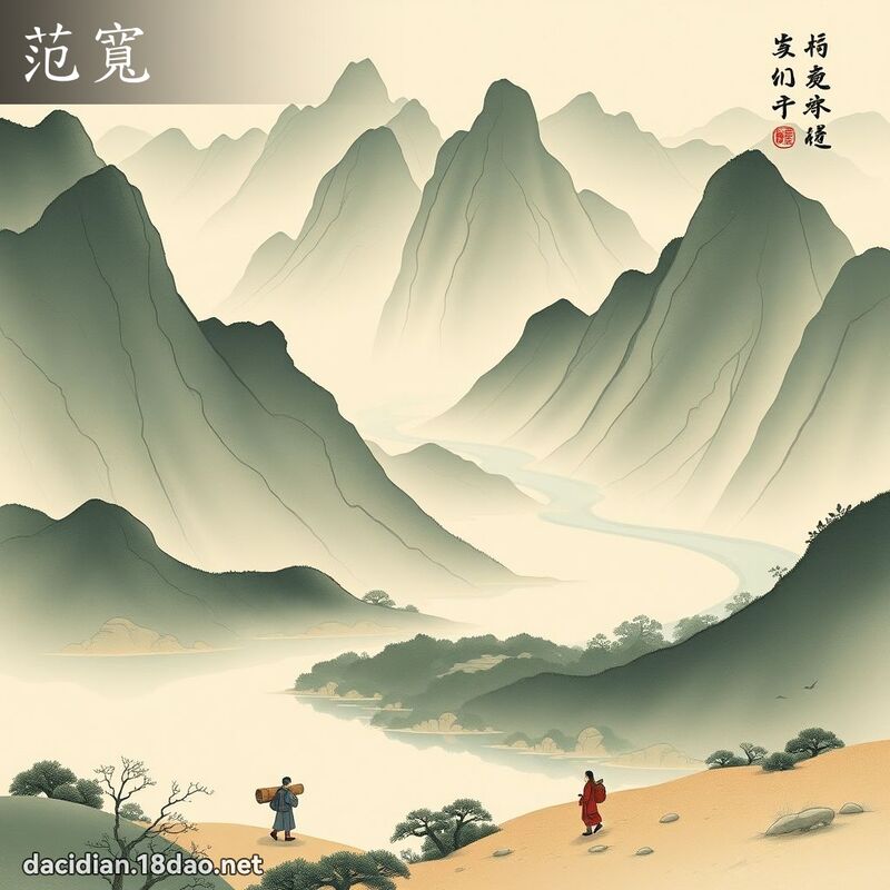 范寬 - 國語大辭典配圖