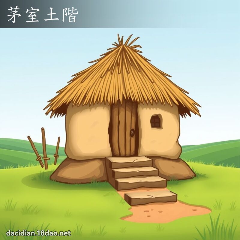 茅室土阶 - 国语大辞典配图