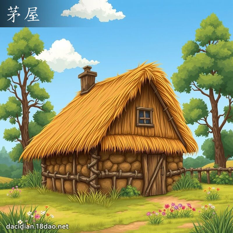 茅屋 - 國語大辭典配圖