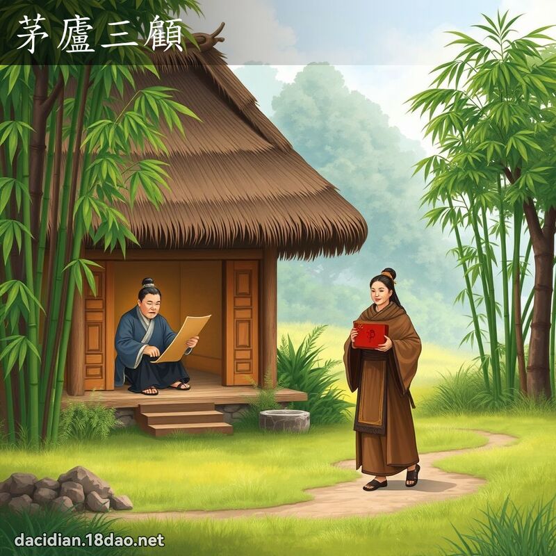 茅庐三顾 - 国语大辞典配图