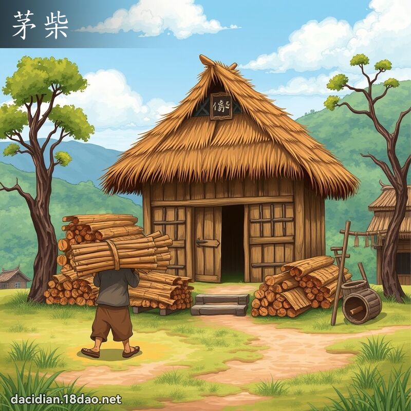 茅柴 - 国语大辞典配图