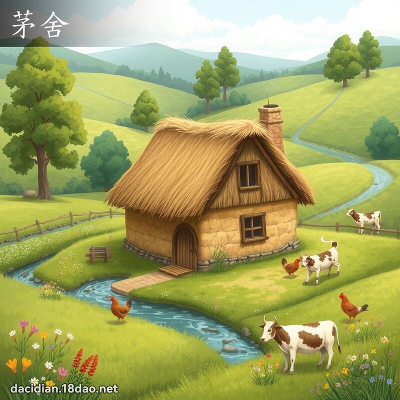 茅舍 - 国语大辞典配图