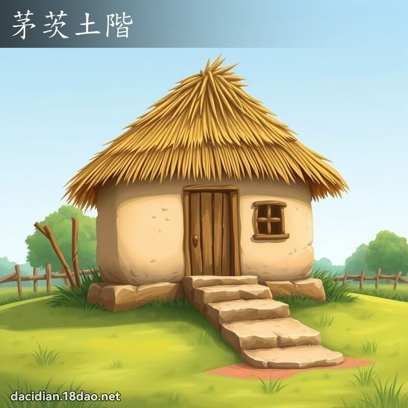 茅茨土階 - 國語大辭典配圖