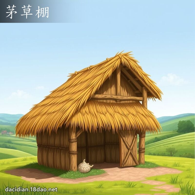 茅草棚 - 国语大辞典配图