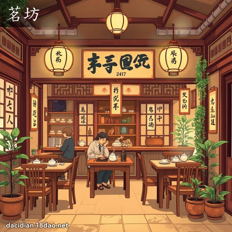 茗坊 - 國語大辭典配圖