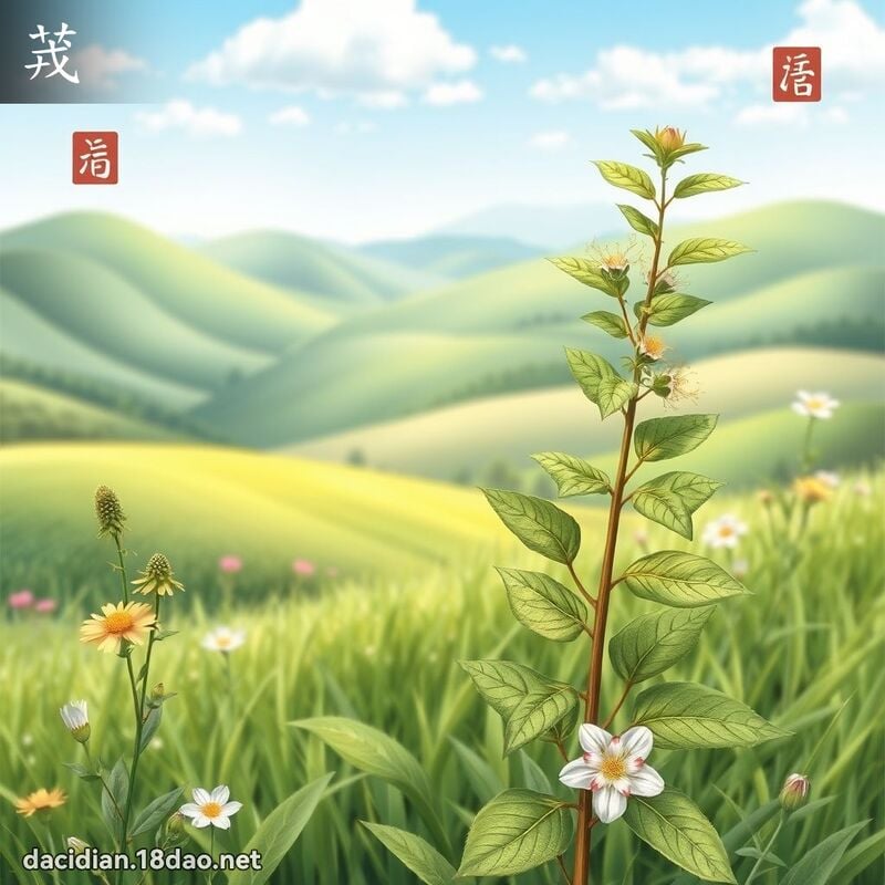 茙 - 国语大辞典配图