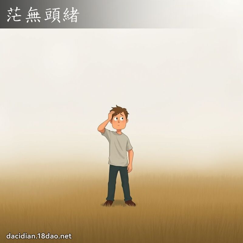 茫无头绪 - 国语大辞典配图