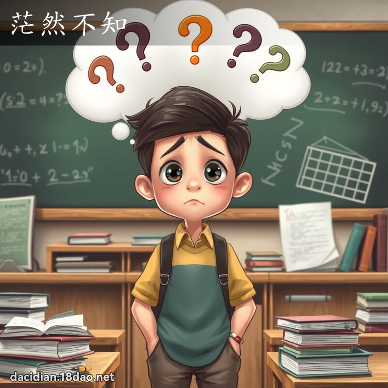 茫然不知 - 國語大辭典配圖