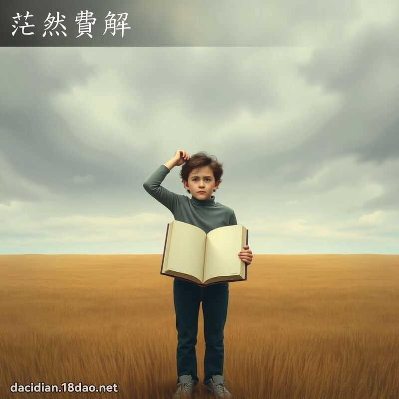 茫然费解 - 国语大辞典配图