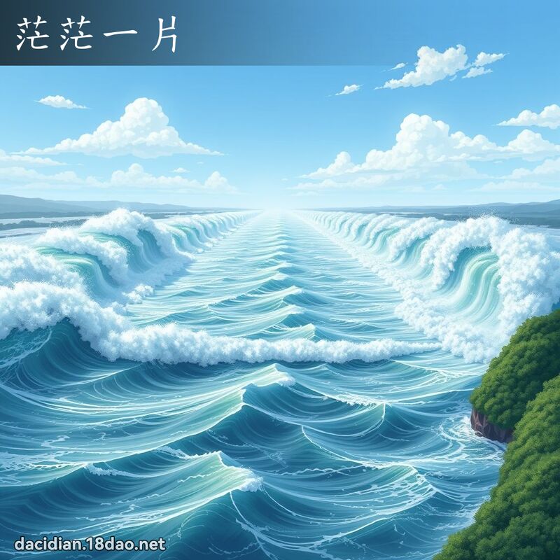 茫茫一片 - 國語大辭典配圖
