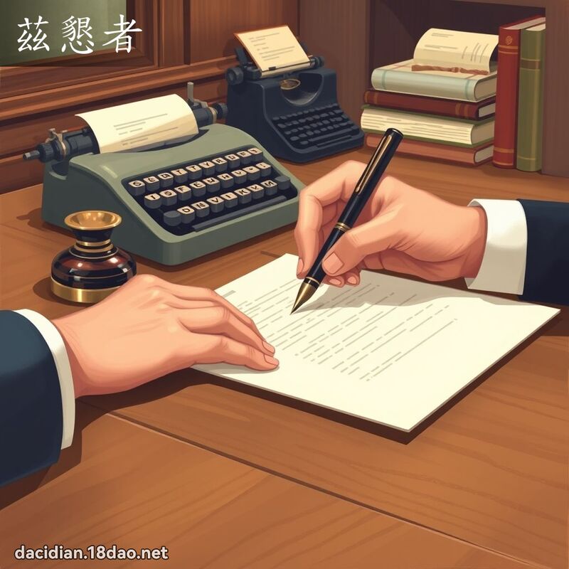 兹恳者 - 国语大辞典配图