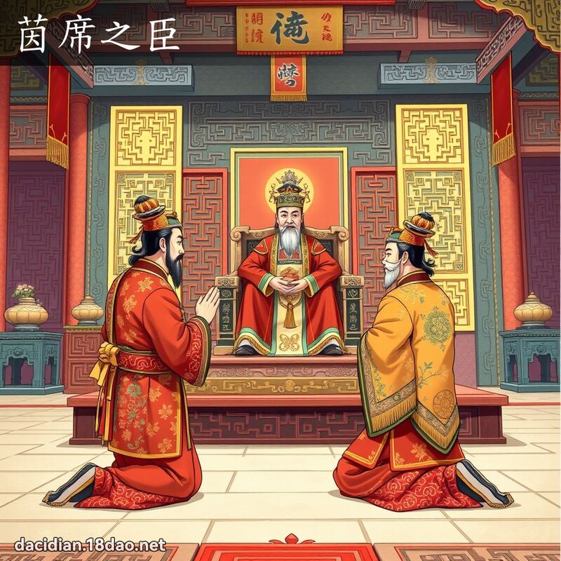 茵席之臣 - 国语大辞典配图