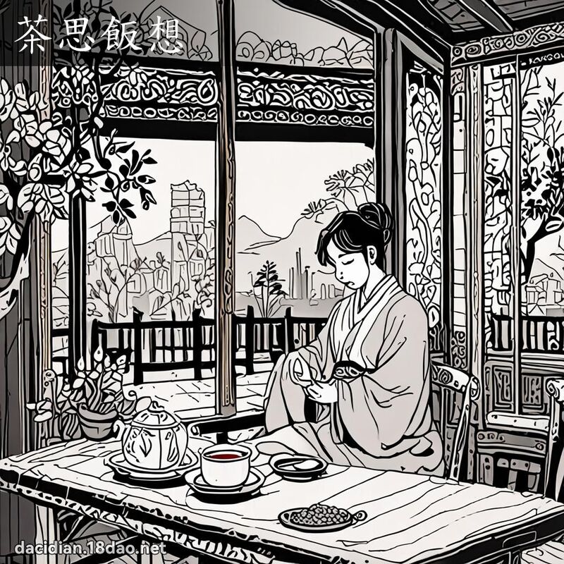 茶思饭想 - 国语大辞典配图
