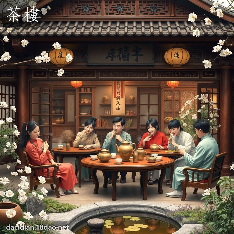 茶楼 - 国语大辞典配图