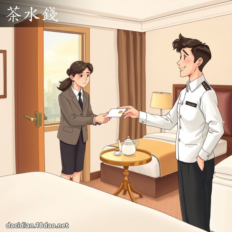 茶水錢 - 國語大辭典配圖