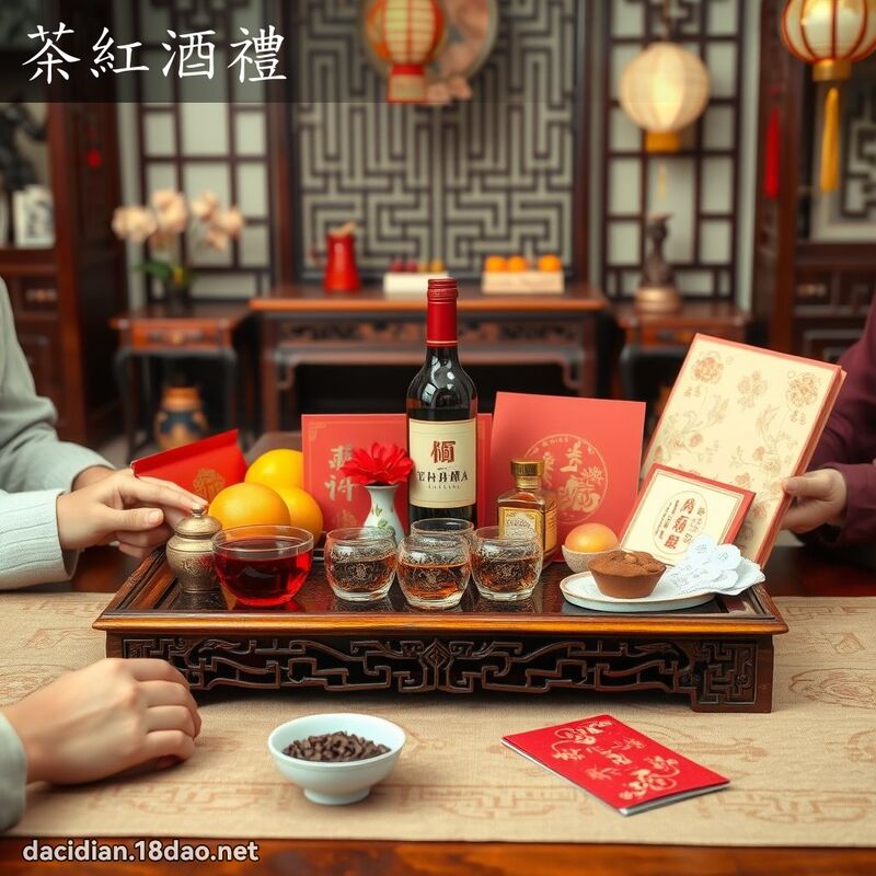 茶红酒礼 - 国语大辞典配图