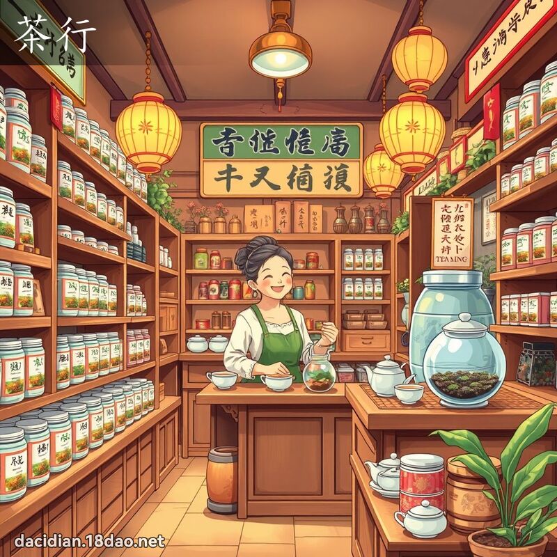 茶行 - 国语大辞典配图