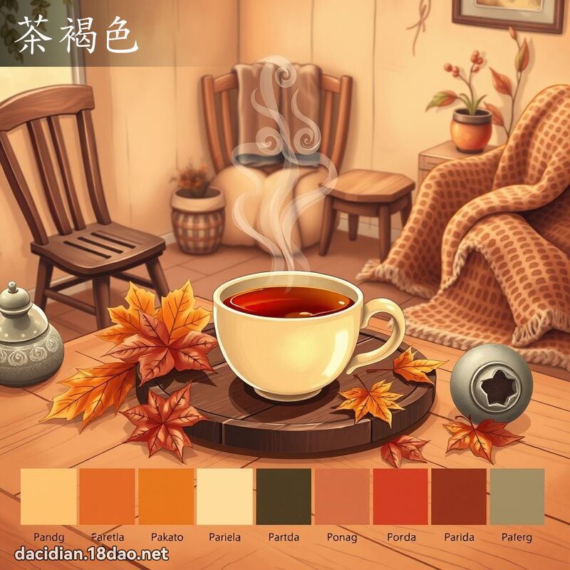茶褐色 - 国语大辞典配图