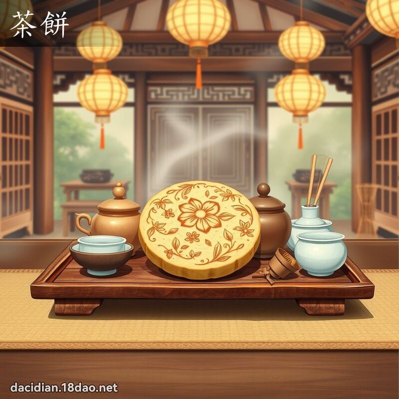 茶餅 - 國語大辭典配圖