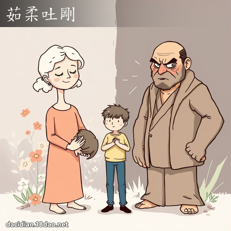 茹柔吐剛 - 國語大辭典配圖