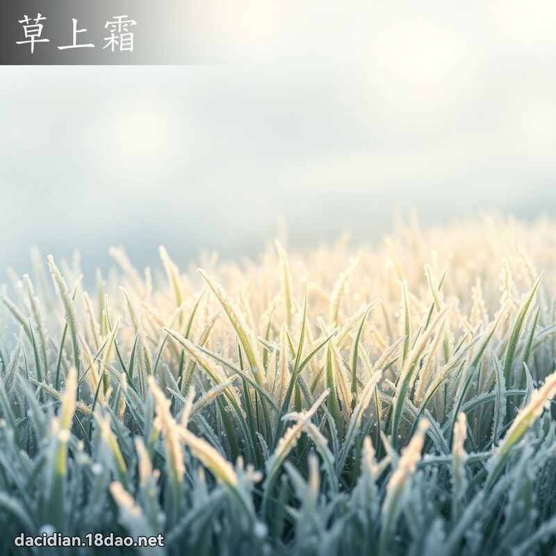 草上霜 - 国语大辞典配图