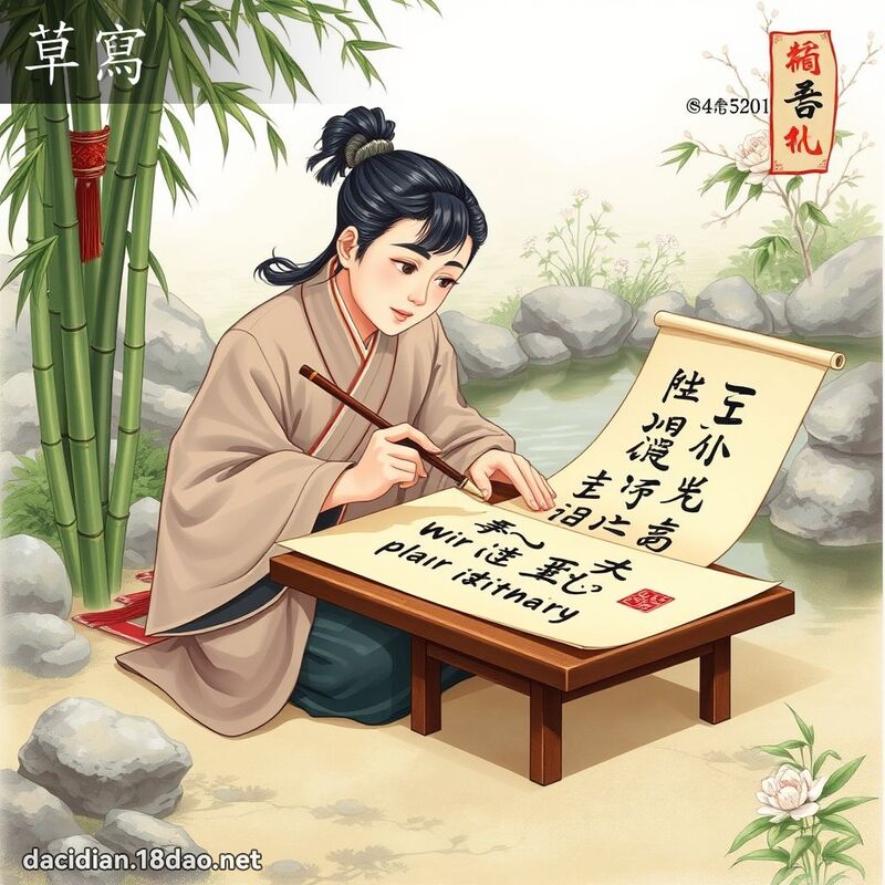 草写 - 国语大辞典配图