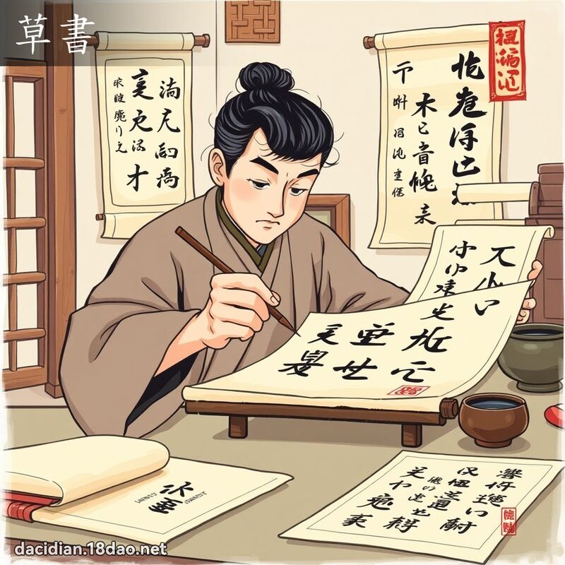 草书 - 国语大辞典配图