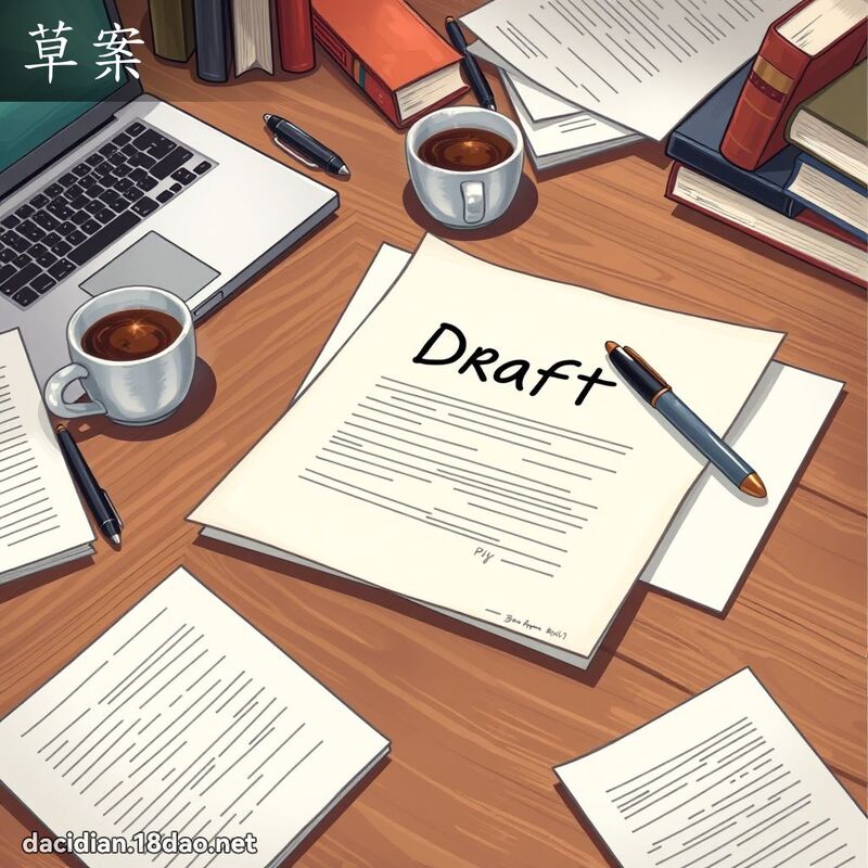 草案 - 國語大辭典配圖