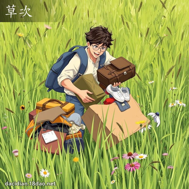 草次 - 国语大辞典配图
