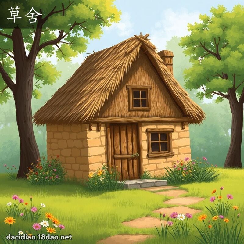 草舍 - 國語大辭典配圖