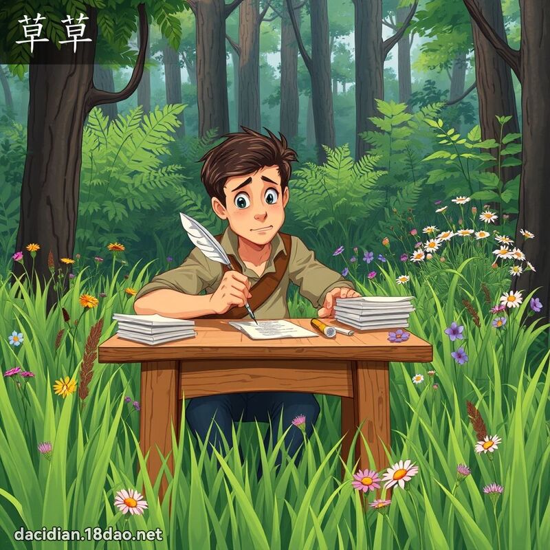 草草 - 國語大辭典配圖